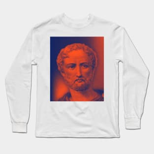 Cayo Plinio Segundo Portrait | Cayo Plinio Segundo Artwork 3 Long Sleeve T-Shirt